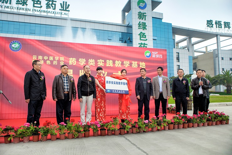 云南中医学院携手新绿药，共建药学类实践教学基地