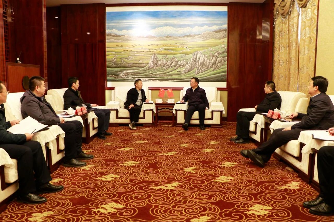 pg娱乐电子游戏app董事局主席周厚成与定西市市委副书记汪尚学会见